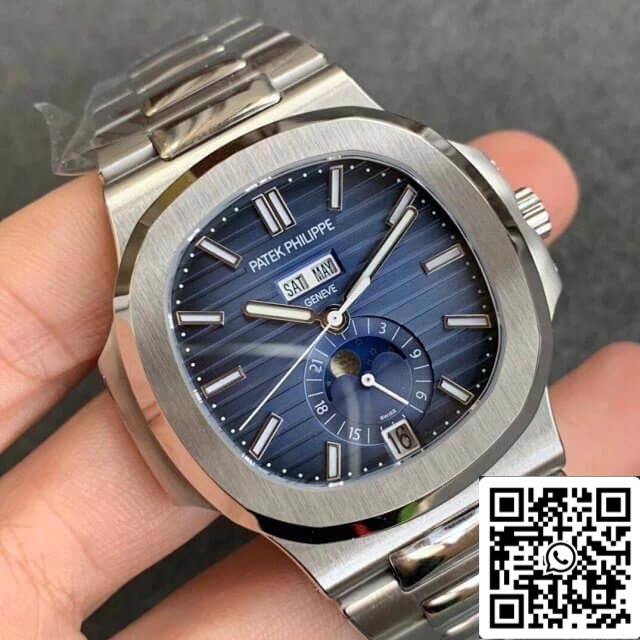 Patek Philippe Nautilus 5726/1A-014 1:1 Meilleure édition GR Factory Cadran bleu