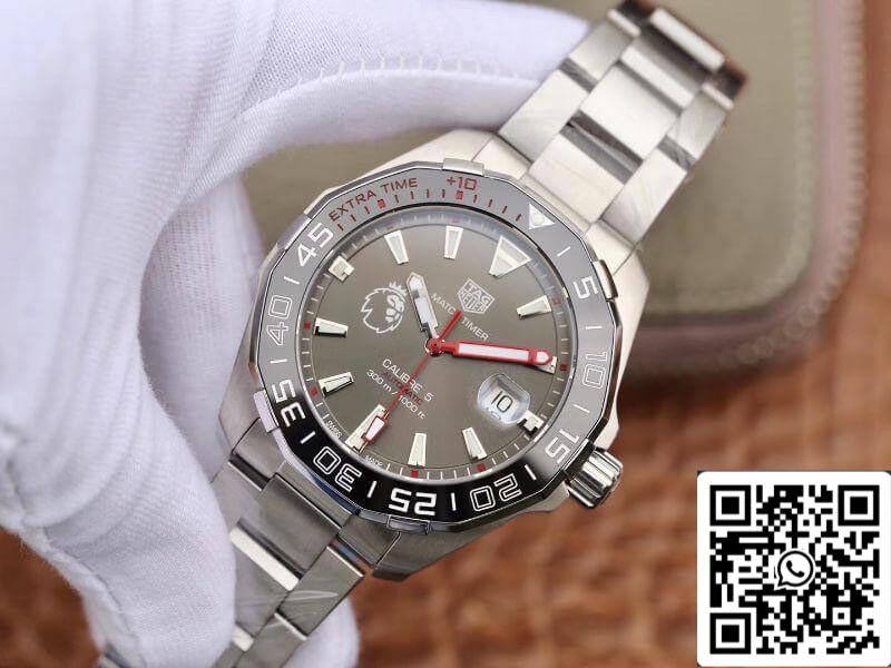 Tag Heuer Aquaracer Calibre 5 English Premier League Limited 43 mm Montres mécaniques 1: 1 Meilleure édition suisse ETA2824-2 25J