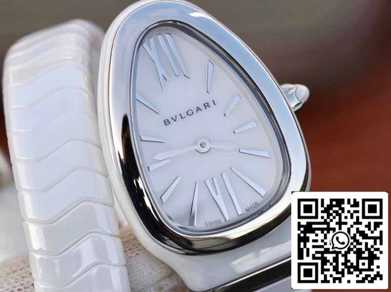 Bvlgari Srpenti Spiga 102613 1:1 Meilleure édition BV Factory Mouvement à quartz suisse en acier argenté