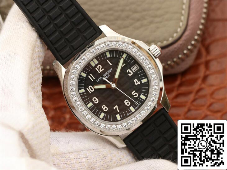 Patek Philippe Aquanaut 5067A-001 1:1 Melhor Edição PPF Factory Diamond Black Dial