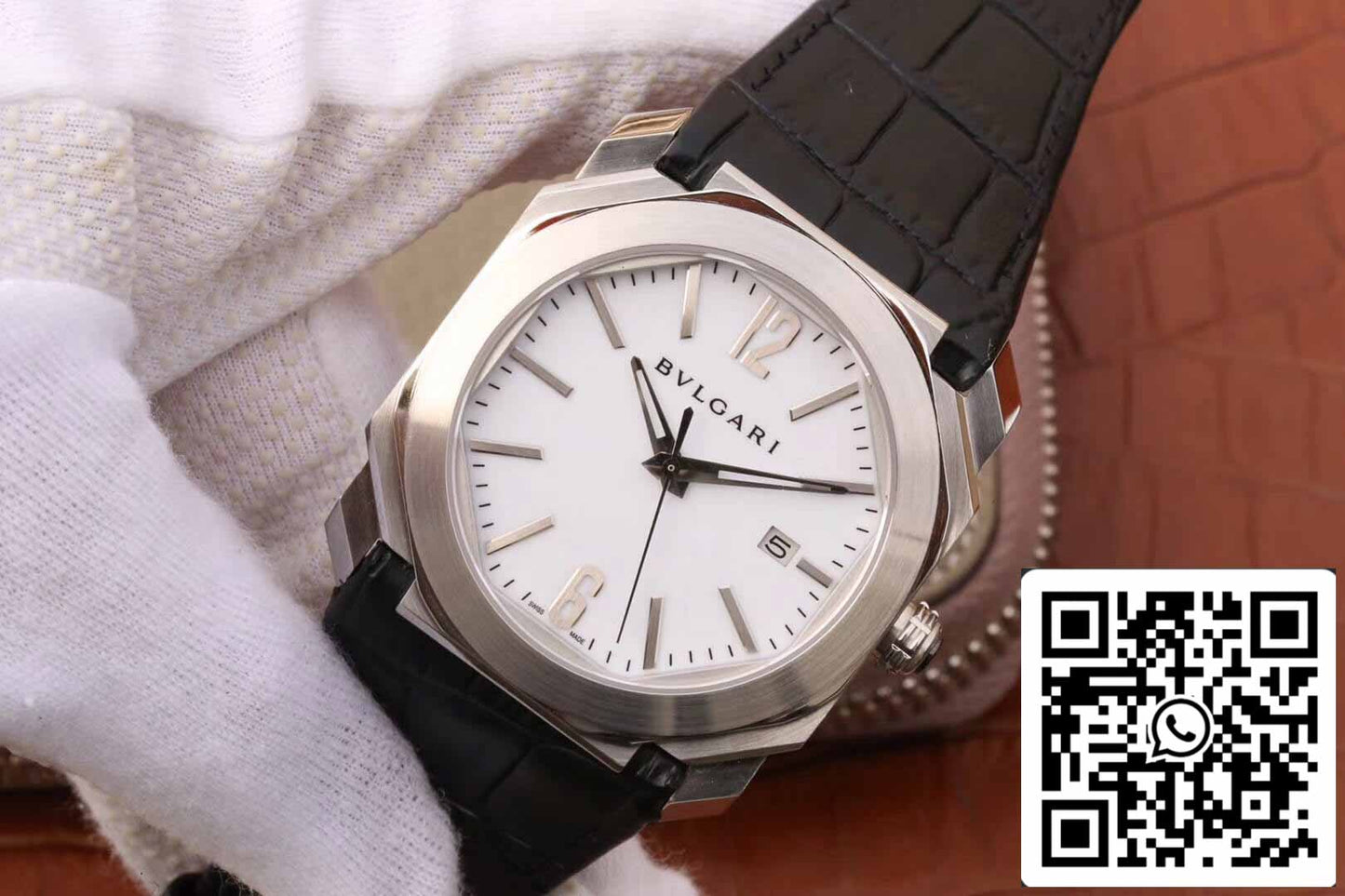 Bvlgari Octo 102779 OC41C6SLD 1:1 Meilleure édition Cadran blanc