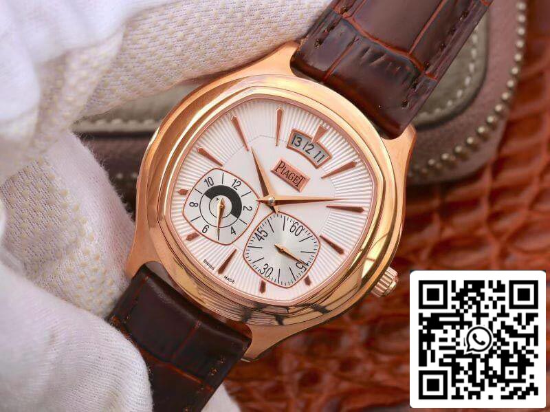 Piaget Black Tie Emperador G0A32017 Montres mécaniques 1: 1 Meilleure édition SWISS 850P Or rose 18 carats Cadran blanc