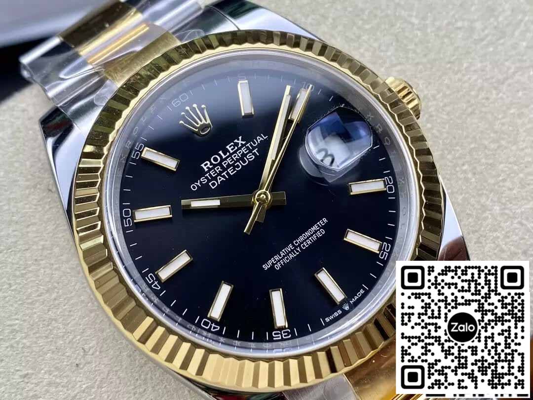 Rolex Datejust 41MM M126333-0013 1:1 Best Edition Clean Factory schwarzes Zifferblatt