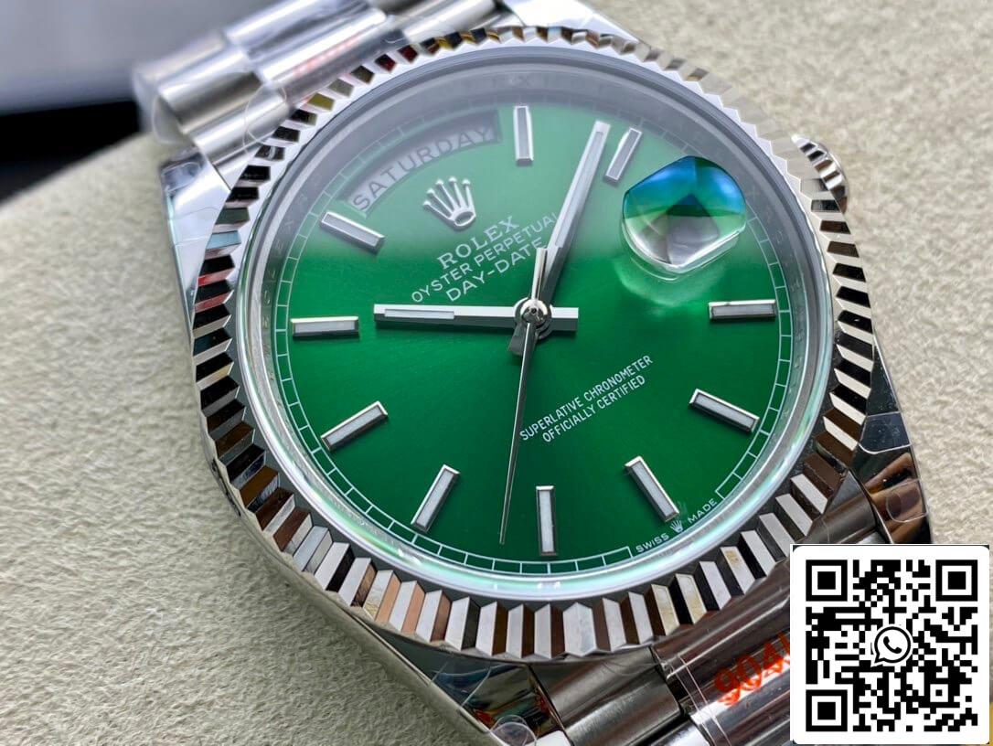 Rolex Day Date 40MM 1:1 Meilleure édition GM Factory Cadran vert