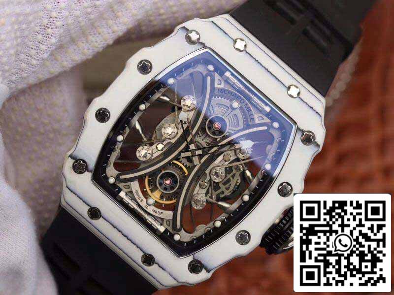 Richard Mille Pablo Mac Donough RM53-01 1:1 Best Edition Swiss ETA Imported mechanical movement Skeleton Dial Black rubber strap