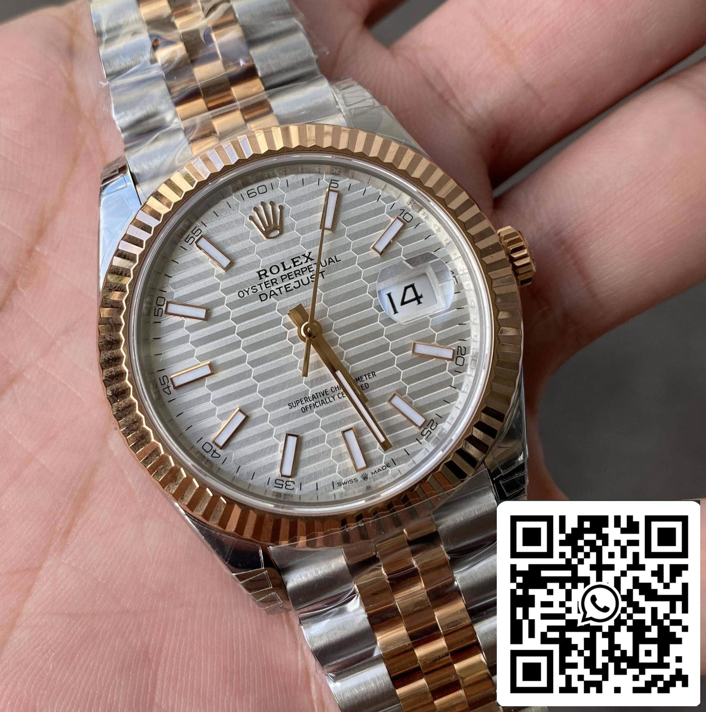 Rolex Datejust M126331-0018 41MM 1:1 Meilleure édition VS Cadran argenté d'usine