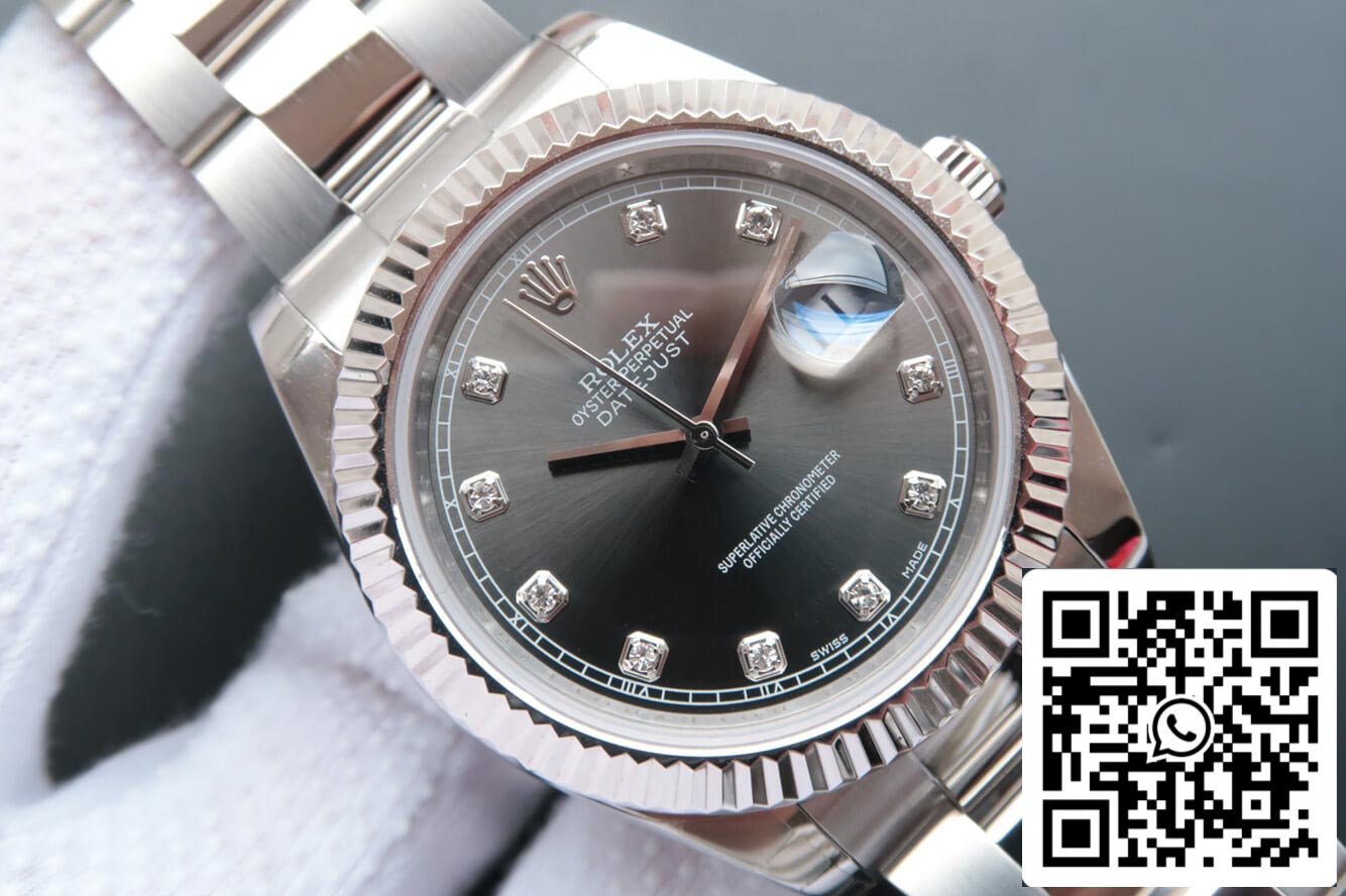 Rolex Datejust M126334-0005 1:1 Meilleure édition EW Factory Cadran clouté de diamants