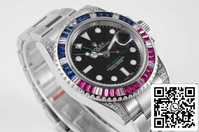 Rolex GMT Master II 116759 SAru-78209 1:1 Best Edition ROF Factory Black Dial Swiss ETA2836