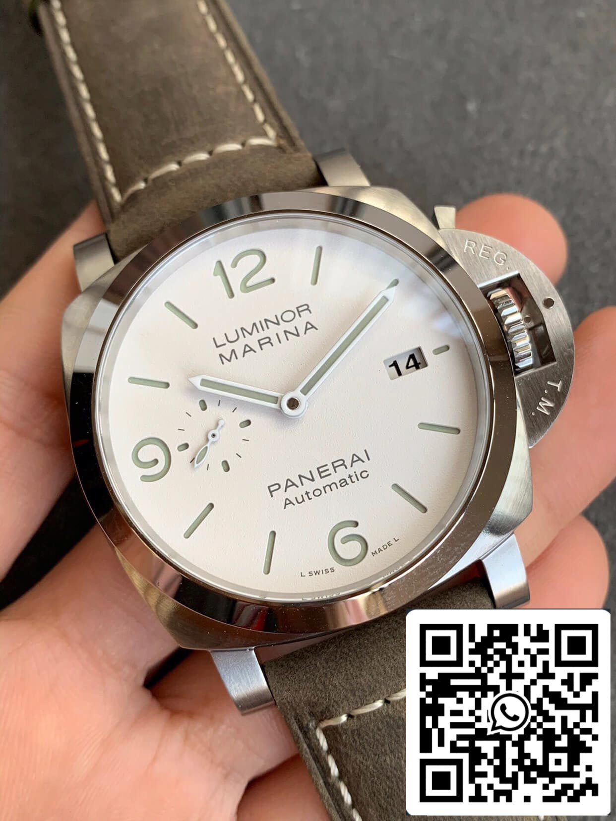 Panerai Luminor PAM01314 1:1 Meilleure édition VS Cadran blanc d'usine