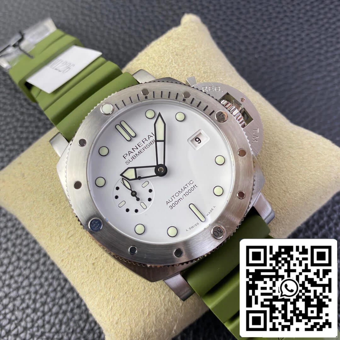 SBF Panerai Submersible PAM01226 1:1 Meilleure édition VS Cadran blanc d'usine