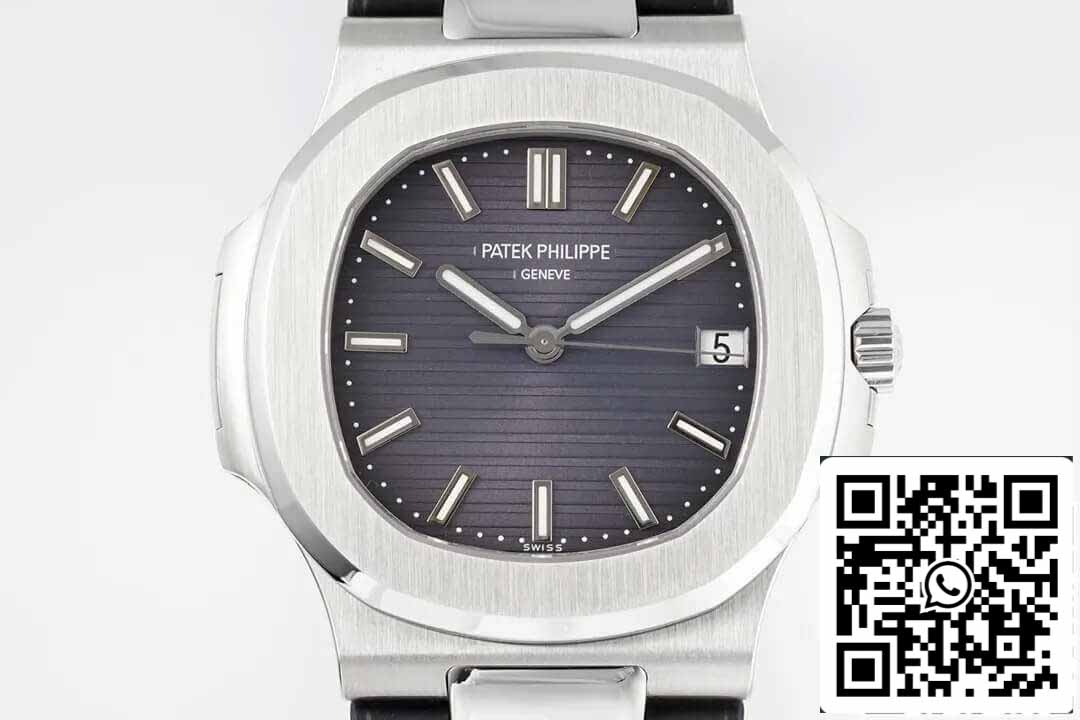 Patek Philippe Nautilus 5711 1:1 Meilleure édition PPF Factory Bracelet en caoutchouc noir