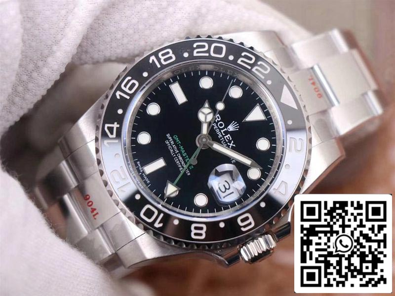 Rolex GMT Master II 116710LN-78200 1:1 Best Edition Noob Factory V11 Black Dial Swiss ETA3186