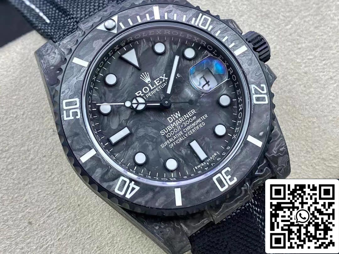 Rolex Submariner 1:1 Best Edition VS Factory DIW Carbon Fiber Dial