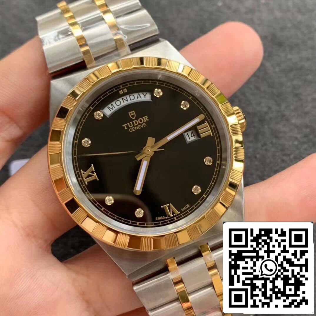 Réplica Tudor Royal M28603-0005 1:1 Melhor Edição V7 Factory Demi Gold