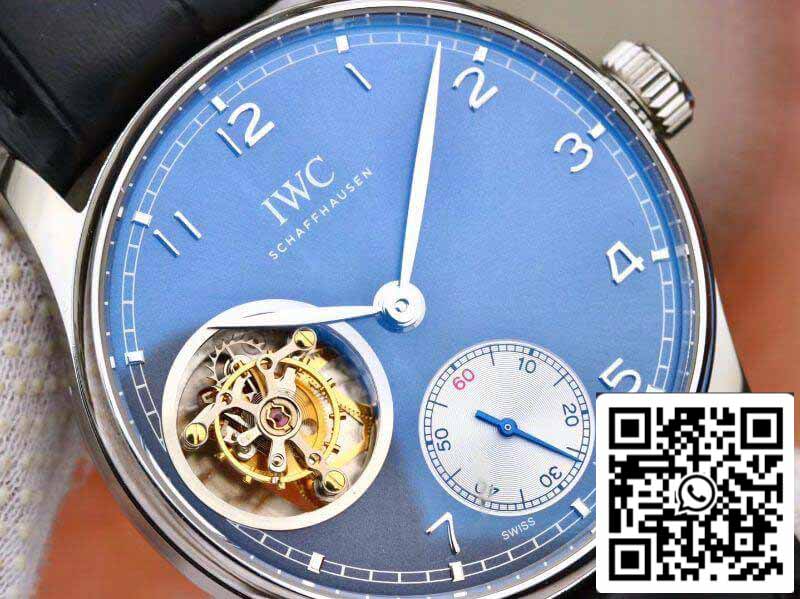 IWC Tourbillon portugais IW546302 ZF Factory Montres pour hommes 1: 1 Meilleure édition Tourbillon suisse Cadran bleu