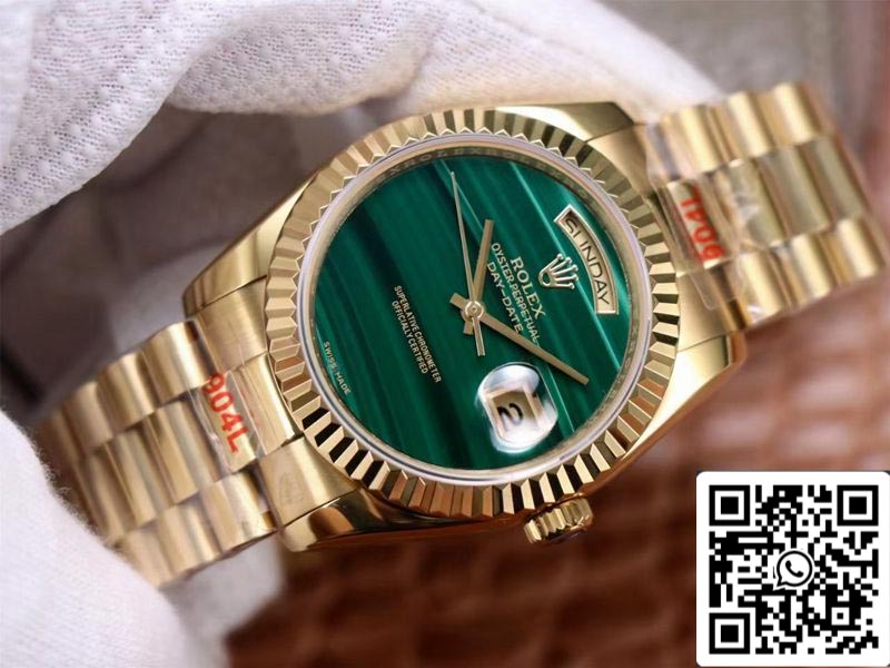 Rolex Day Date President 18238 1:1 Best Edition Malachite Green Dial Swiss Movement