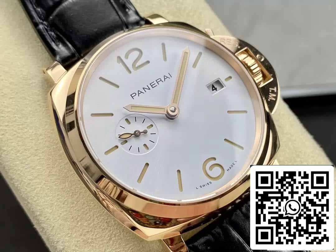 Panerai Luminor PAM01336 1:1 Meilleure édition VS Cadran blanc d'usine