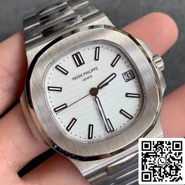 Patek Philippe Nautilus 5711/1A-011 1:1 Meilleure édition PPF Factory V4 Cadran blanc Suisse ETA324