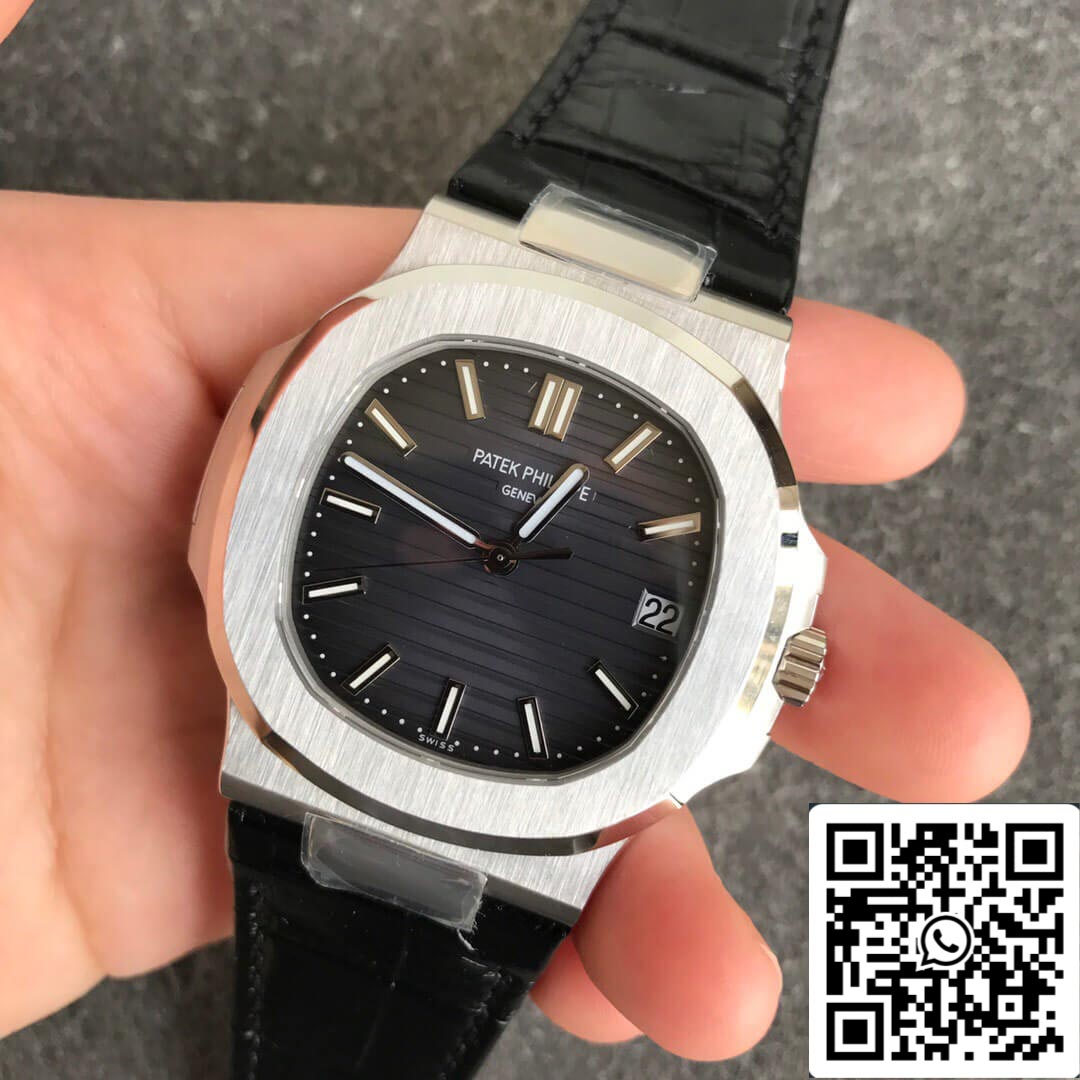 Patek Philippe Nautilus 5711G 1:1 Meilleure édition PPF Factory V4 Cadran noir Suisse ETA324