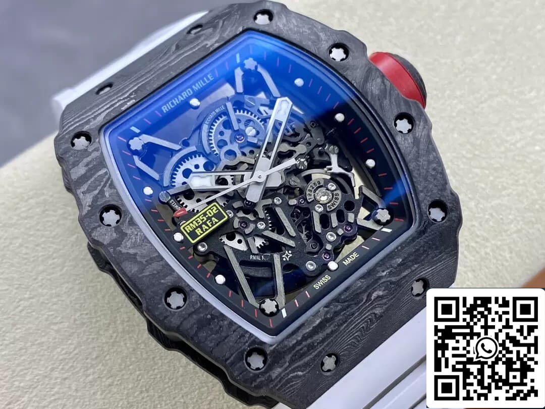 Richard Mille RM35-02 1:1 Meilleure édition T+ Factory Bracelet blanc en fibre de carbone