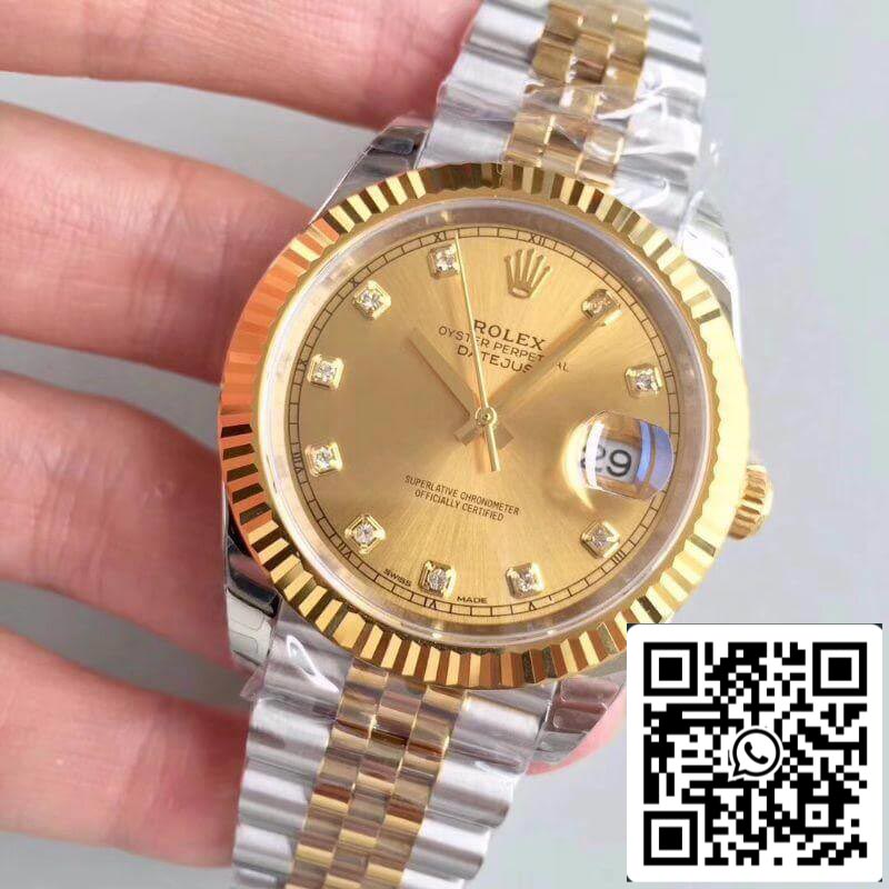 Rolex Datejust II M126333-0012 EW Factory 1:1 Meilleure édition suisse ETA3255 Bracelet en acier inoxydable 410L et or jaune 18 carats