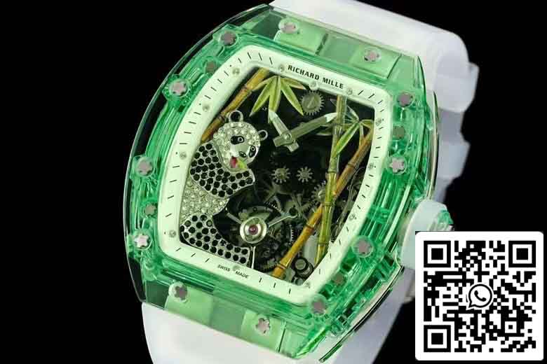 Richard Mille RM26-01 Tourbillon Meilleure édition 1:1 RM Factory Green Transparent Case