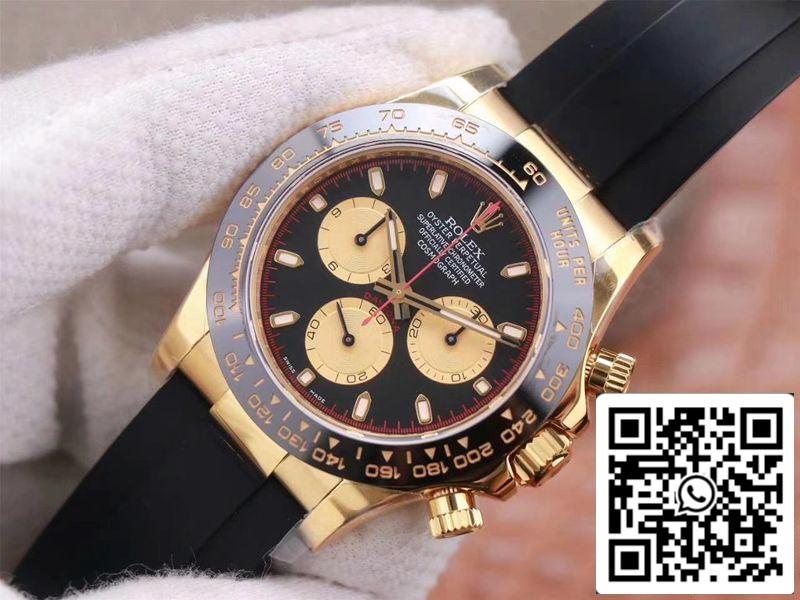 Rolex Daytona M116518LN-0047 1:1 Meilleure édition Noob Factory Cadran noir Suisse ETA4130