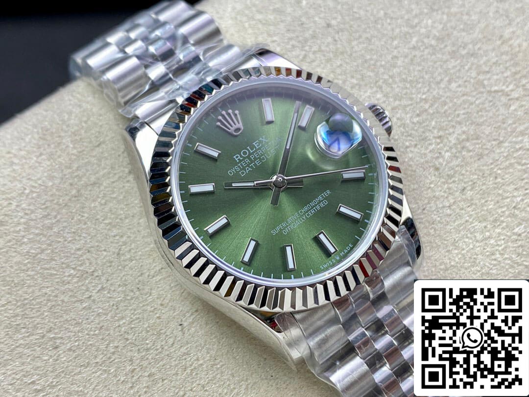 Rolex Datejust M278274-0018 31MM 1:1 Melhor Edição EW Factory Mostrador Verde