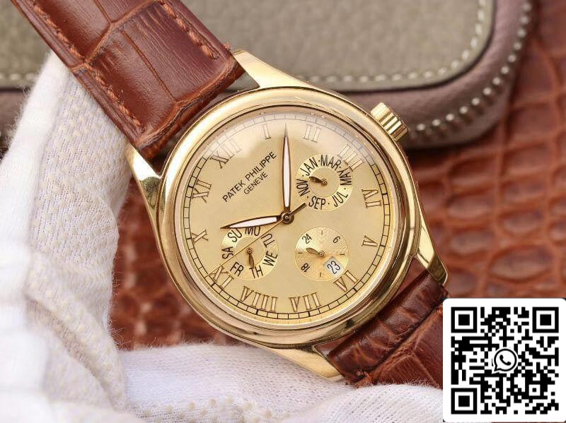 Patek Philippe Complications Annual Calendar 1:1 Best Edition Swiss ETA315SQA Gold Dial