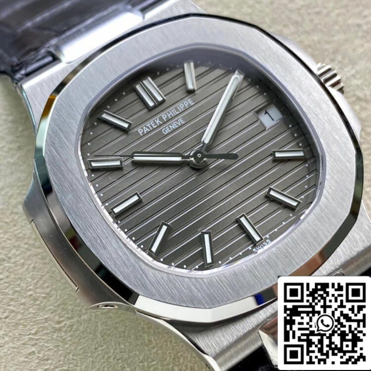 Patek Philippe Nautilus 5711G-001 1:1 Meilleure édition 3K Cadran gris usine