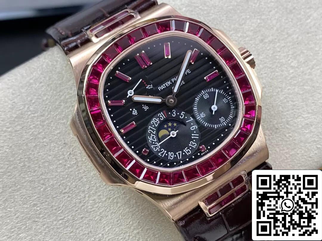 Patek Philippe Nautilus 5724 1:1 Meilleure édition GR Factory Boîtier en or rose