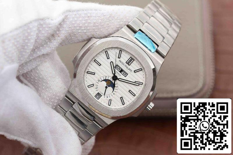 Patek Philippe Nautilus 5726/1A-010 KM Factory 1:1 Meilleure édition suisse ETA324 Cadran texturé blanc