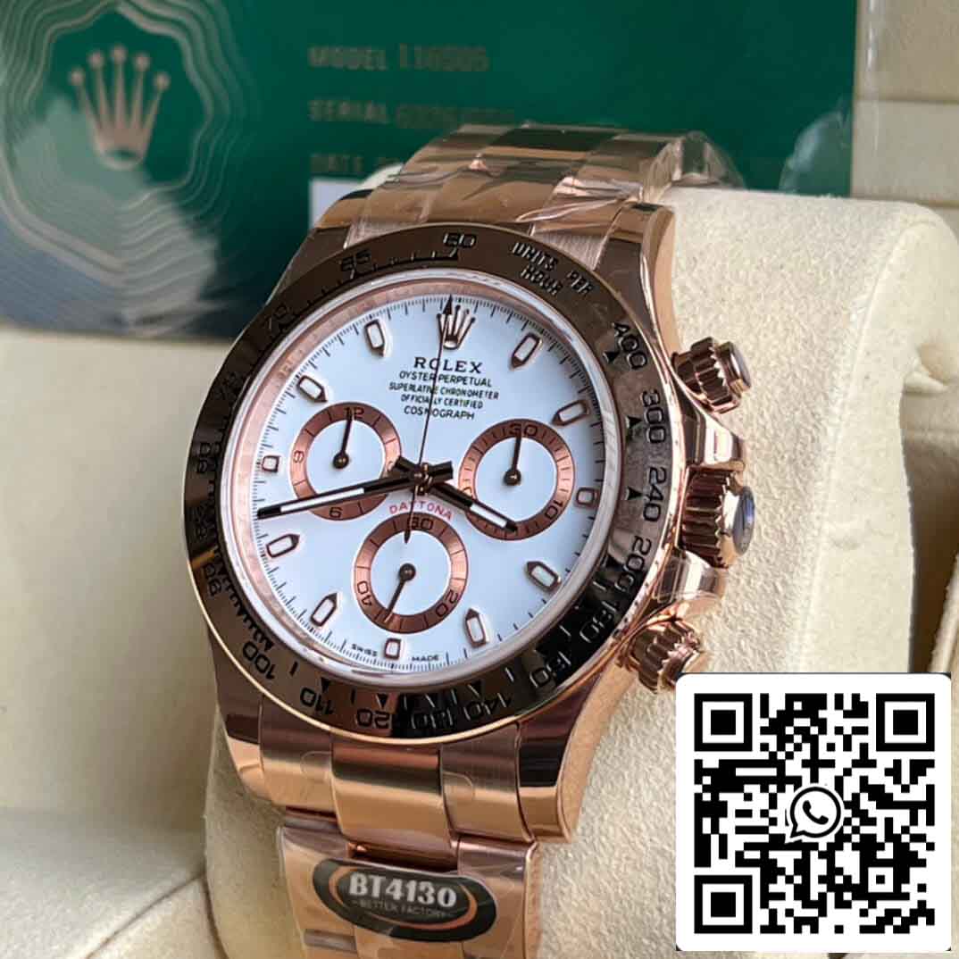 Réplique Rolex Daytona M116505-0010 Meilleure édition 1: 1 BT Factory Or rose