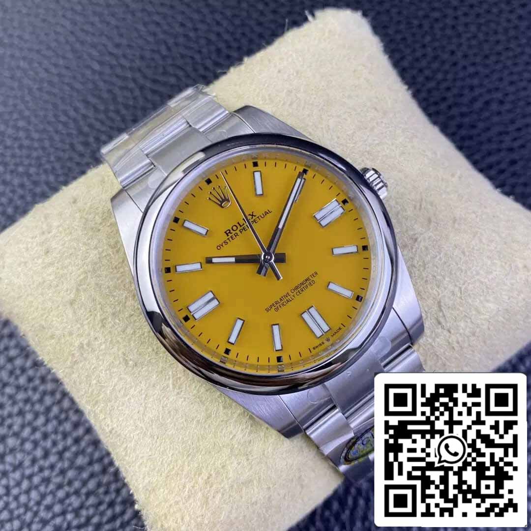 Rolex Oyster Perpetual M124300-0004 41MM 1:1 Best Edition Clean Factory Yellow Dial