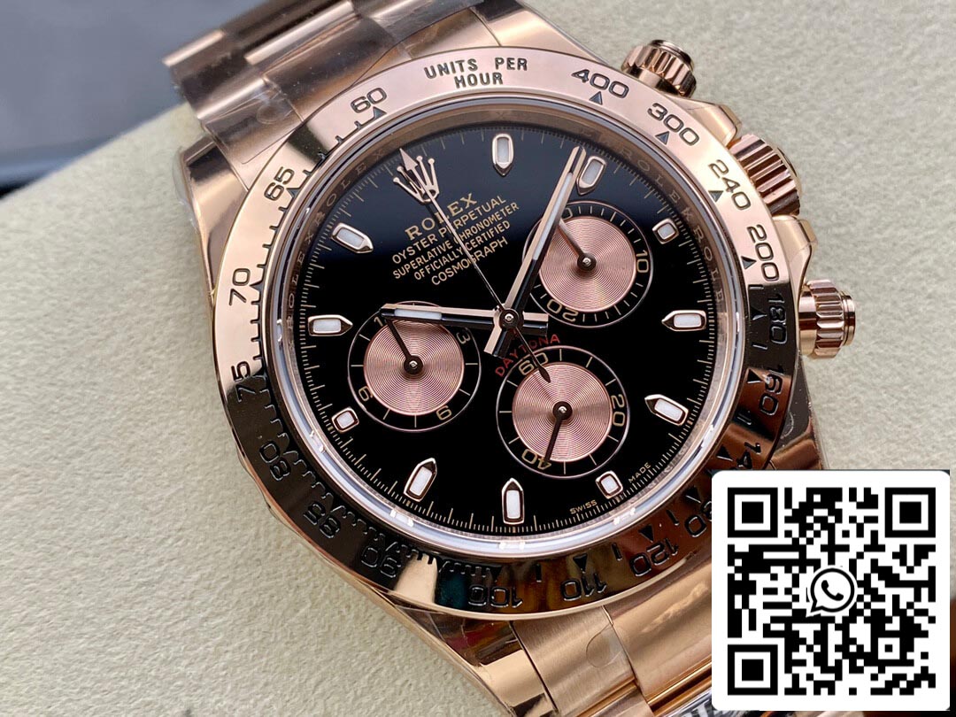 Rolex Daytona M116505-0008 1:1 Best Edition BT Factory schwarzes Zifferblatt