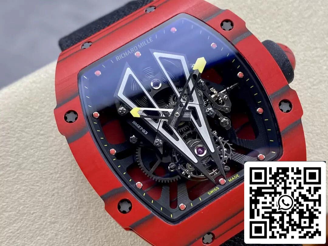 Richard Mille RM27-03 Tourbillon 1:1 Best Edition BBR Factory Red Carbon Fiber Case