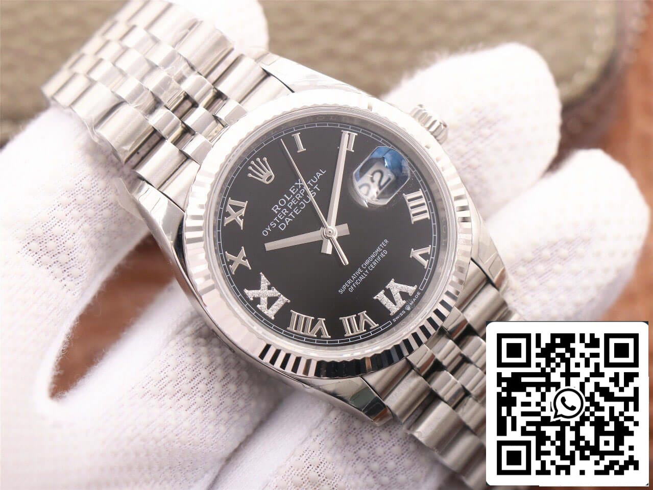 Rolex Datejust M126233 36MM 1:1 Meilleure édition EW Factory Cadran noir