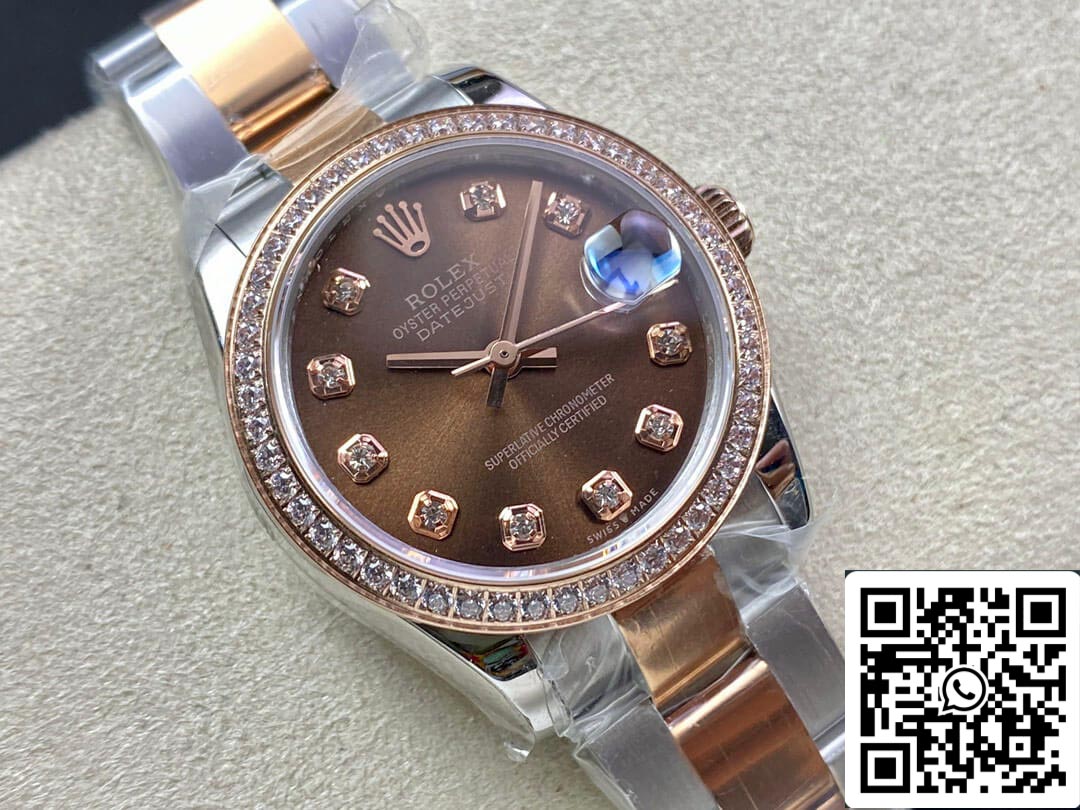 Rolex Datejust M278381RBR-0027 31MM 1:1 Meilleure édition EW Factory Cadran marron