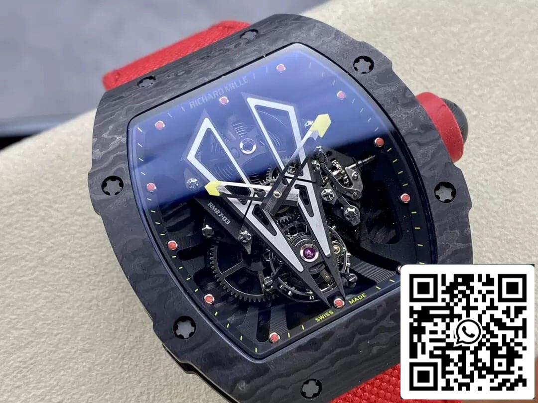 Richard Mille RM27-03 Tourbillon 1:1 Meilleure édition BBR Factory Boîtier en fibre de carbone noir