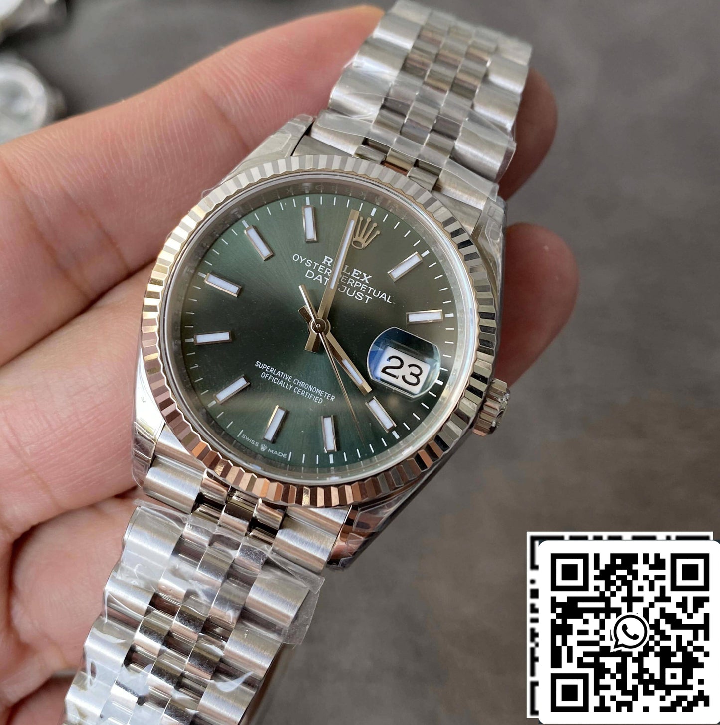 Rolex Datejust M126234-0051 36MM 1:1 Melhor Edição VS Pulseira de Aço de Fábrica