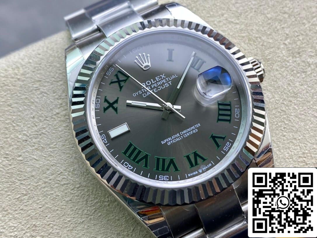 Rolex Datejust M126334-0021 41MM 1:1 Melhor Edição EW Factory Mostrador Cinza