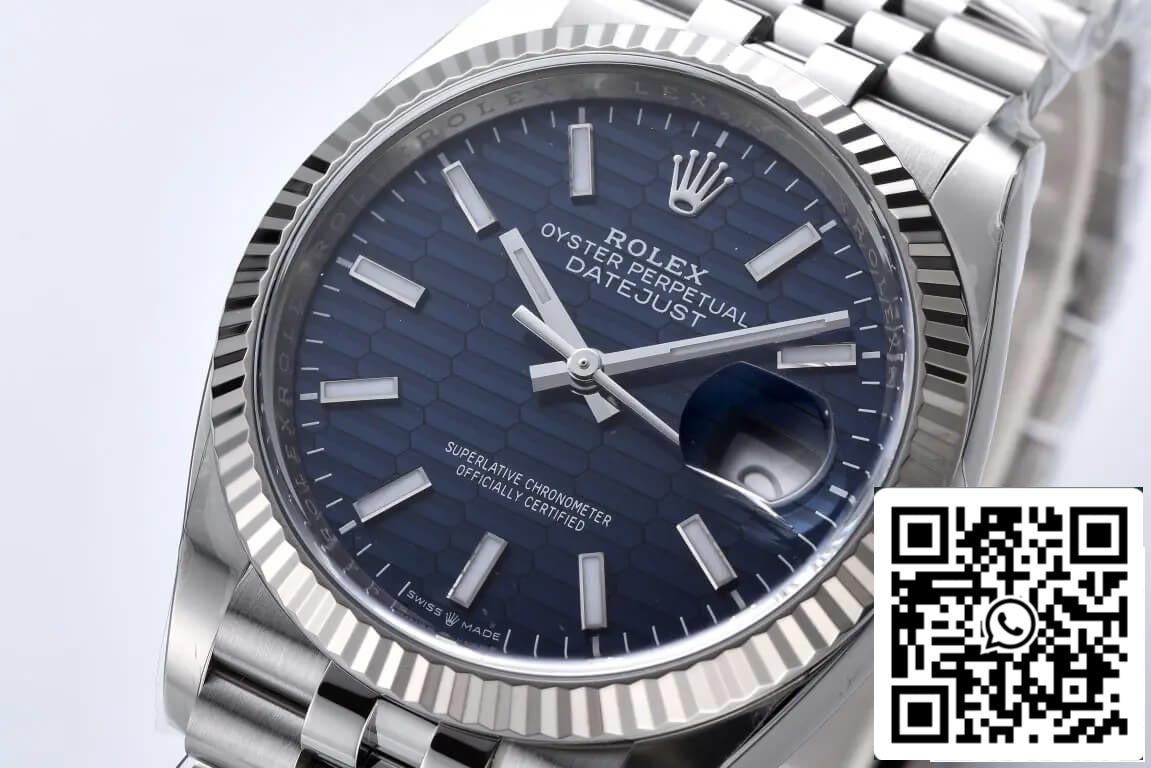 Rolex Datejust 36MM M126234-0049 1:1 Mejor edición Clean Factory esfera azul