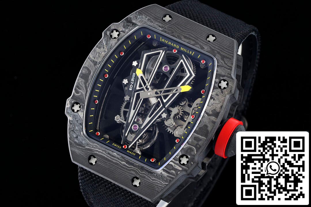 Richard Mille RM27-03 Rafael Nadal Tourbillon 1:1 Meilleure édition RM Factory Cadran squelette