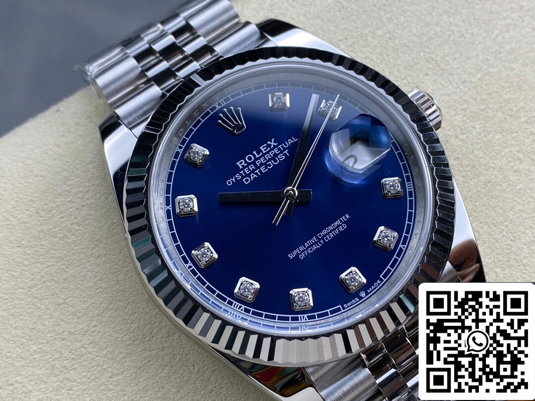 Rolex Datejust M126334-0016 1:1 Melhor Edição Clean Factory Mostrador Azul