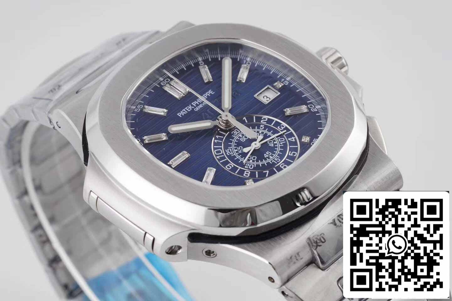 Patek Philippe Nautilus 5976/1G 1:1 Melhor Edição 3K Factory V2 Aço Inoxidável