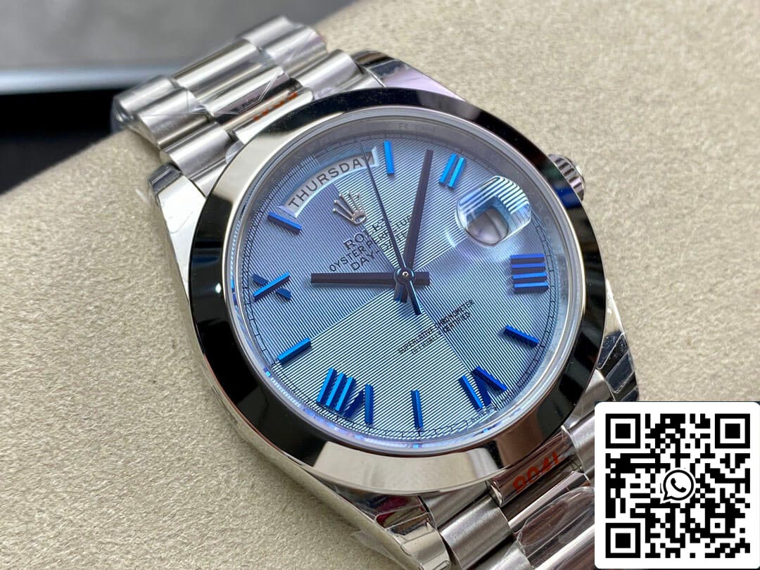 Rolex Day Date M228206-0001 1:1 Meilleure édition EW Factory Cadran bleu