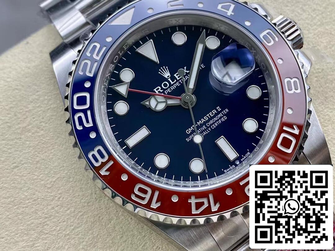 Rolex GMT Master II M126719blro-0003 1:1 Best Edition Quadrante blu fabbrica pulita