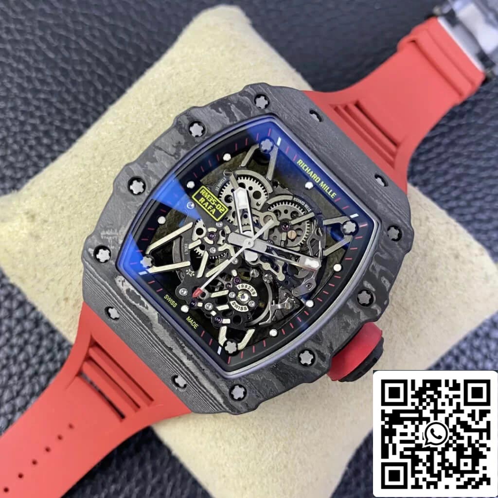 Richard Mille RM35-02 1:1 Meilleure édition T+ Factory Cadran squelette en fibre de carbone