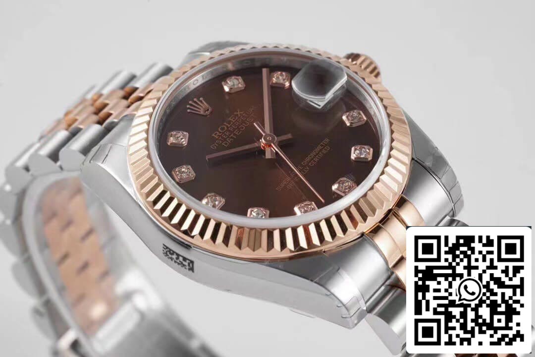 Rolex Datejust m278271-0028 1:1 Meilleure édition GS Factory Cadran marron