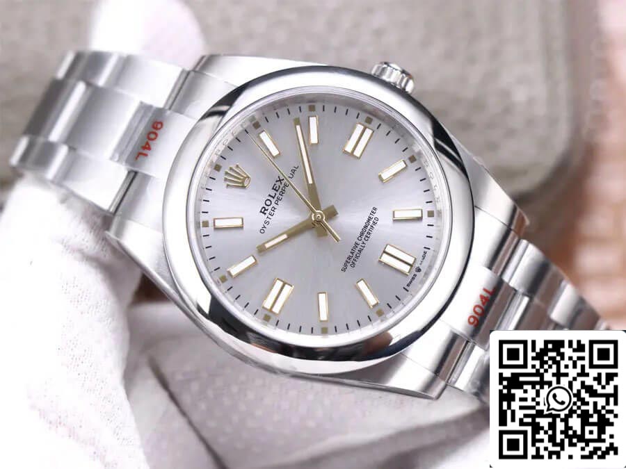 Rolex Oyster Perpetual M124300-0001 41MM 1:1 Melhor Edição EW Factory Aço Inoxidável